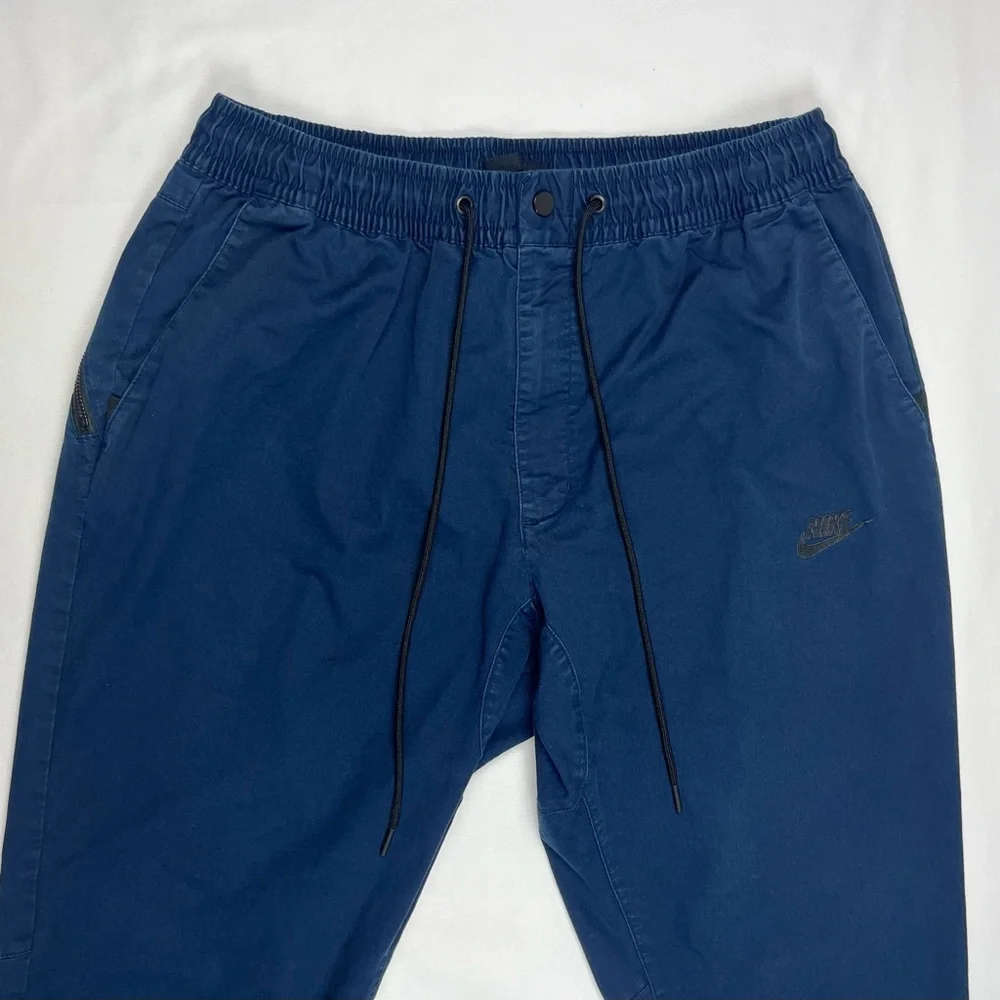 Nike Sportswear Mens Tech Chino Jogger Pants XL Dark Blue Tapered C2
